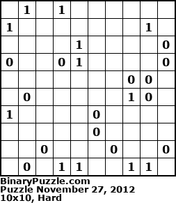 Binary Puzzle