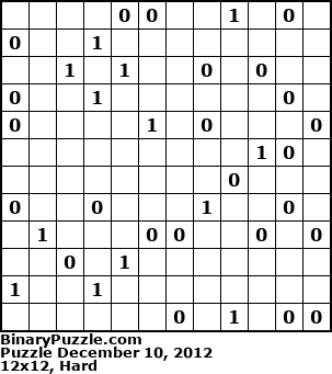 Binary Puzzle