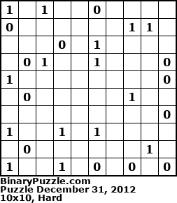 Binary Puzzle