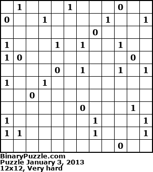 Binary Puzzle