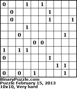 Binary Puzzle