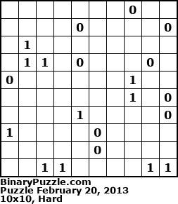 Binary Puzzle