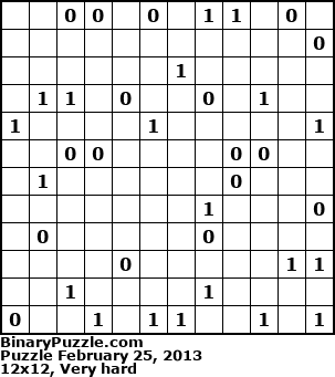 Binary Puzzle
