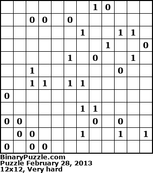 Binary Puzzle