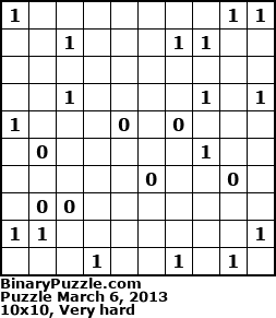 Binary Puzzle