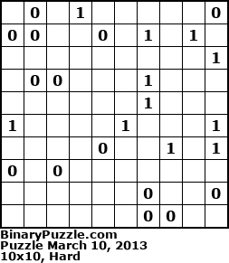 Binary Puzzle