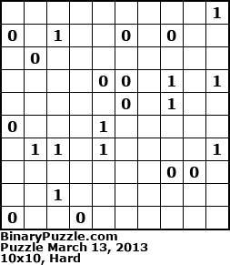 Binary Puzzle