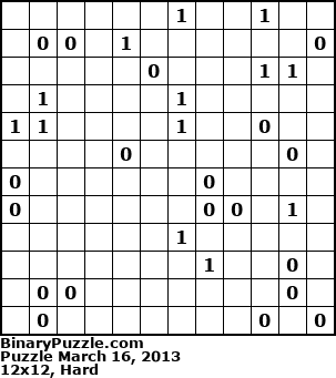Binary Puzzle