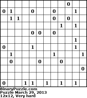 Binary Puzzle