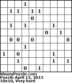 Binary Puzzle