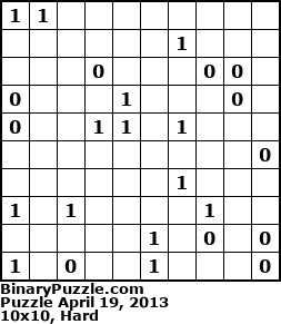 Binary Puzzle