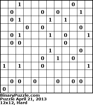 Binary Puzzle