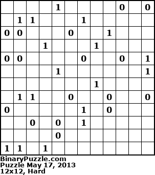 Binary Puzzle