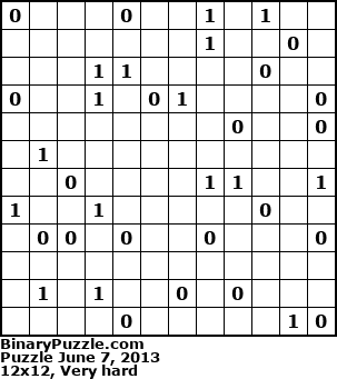 Binary Puzzle