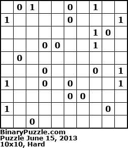 Binary Puzzle