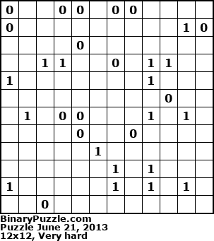 Binary Puzzle