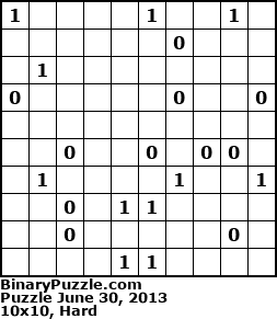Binary Puzzle