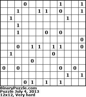 Binary Puzzle