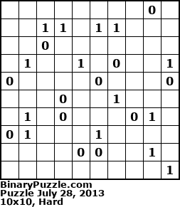 Binary Puzzle