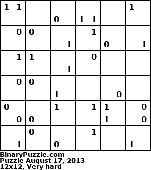 Binary Puzzle