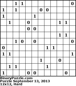 Binary Puzzle