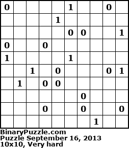 Binary Puzzle