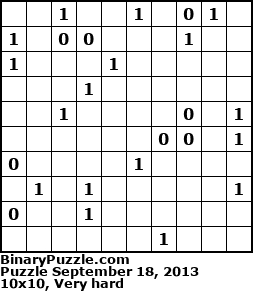 Binary Puzzle