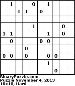 Binary Puzzle
