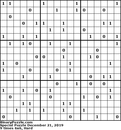 Binary Puzzle