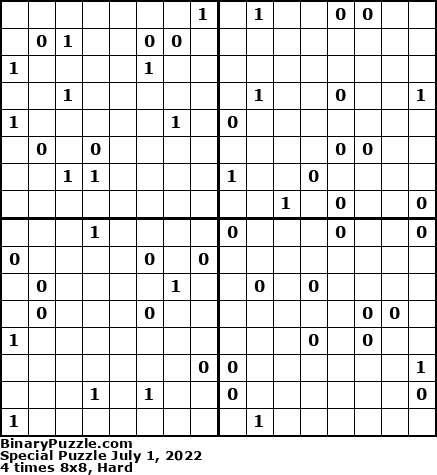Binary Puzzle