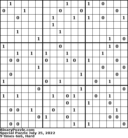 Binary Puzzle