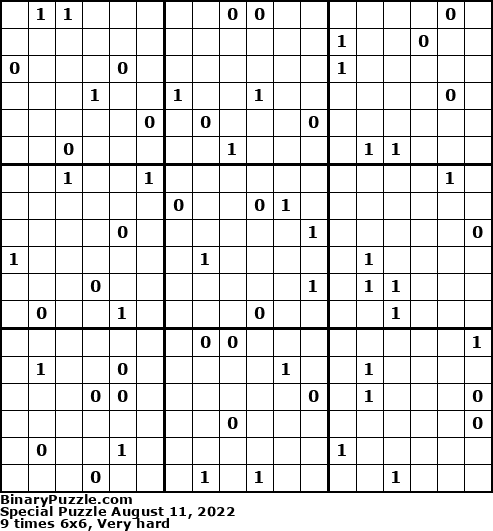 Binary Puzzle