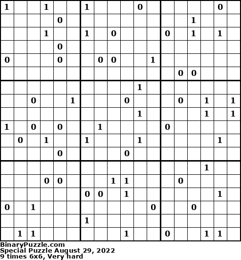 Binary Puzzle