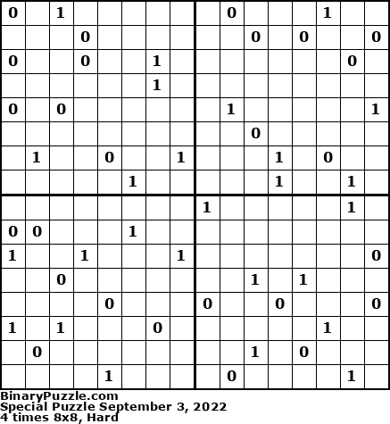Binary Puzzle