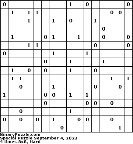 Binary Puzzle
