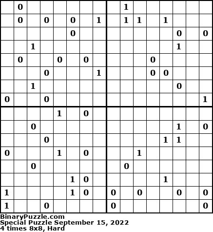 Binary Puzzle