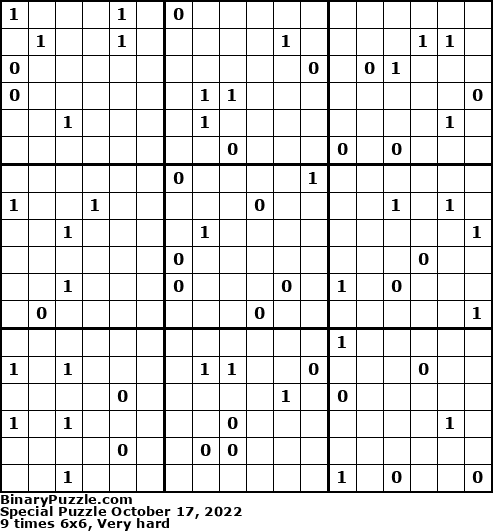 Binary Puzzle