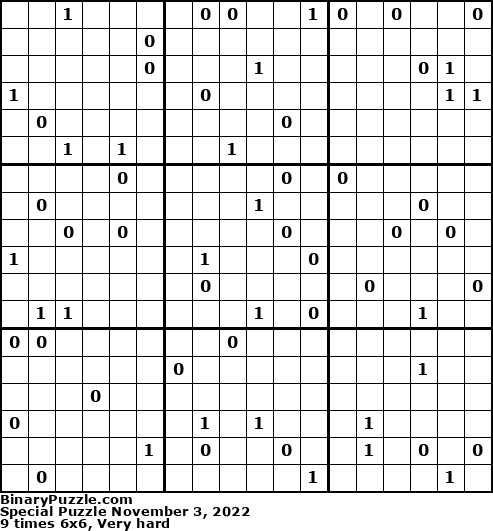 Binary Puzzle