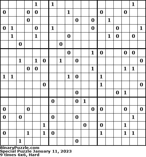 Binary Puzzle