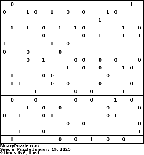 Binary Puzzle