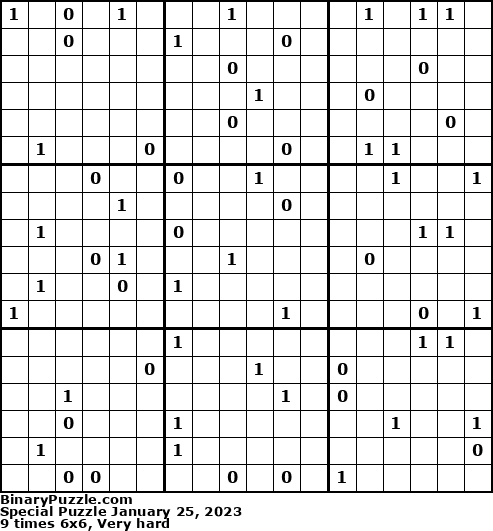 Binary Puzzle
