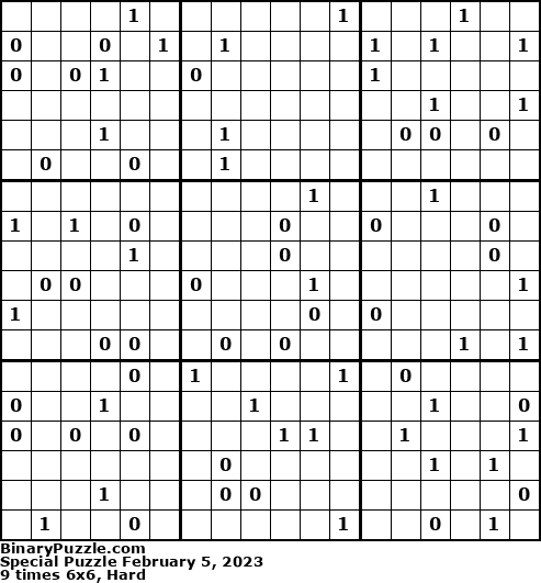 Binary Puzzle