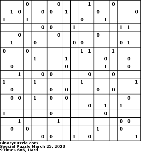 Binary Puzzle