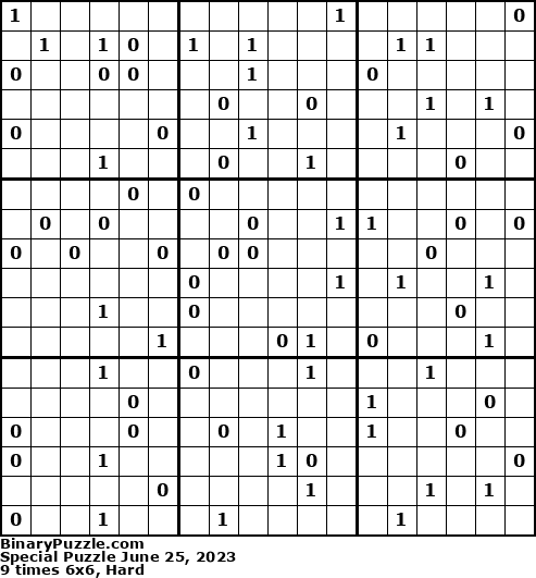 Binary Puzzle