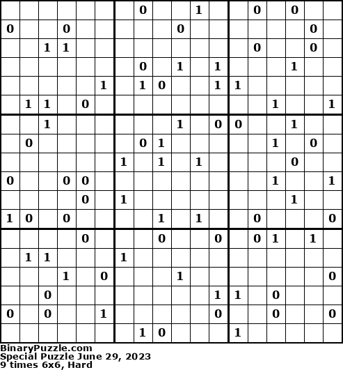 Binary Puzzle