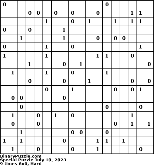 Binary Puzzle