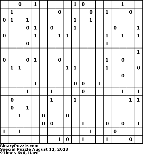 Binary Puzzle