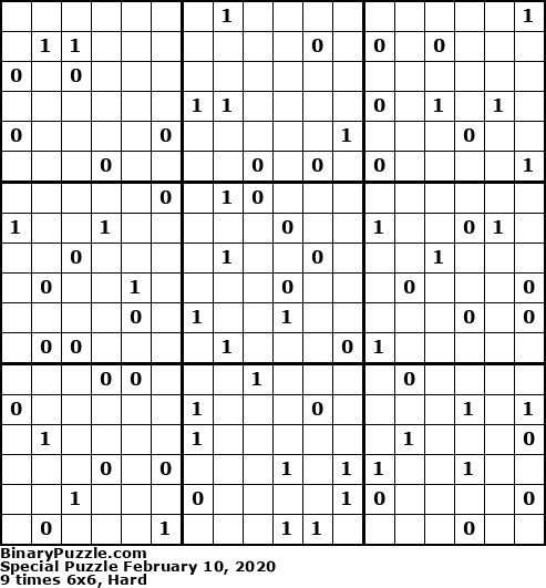 Binary Puzzle