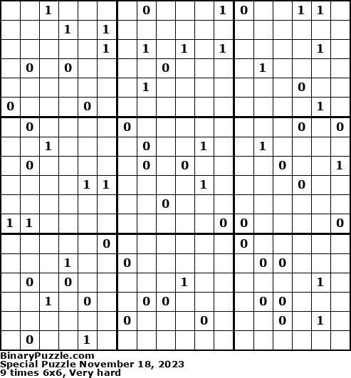 Binary Puzzle