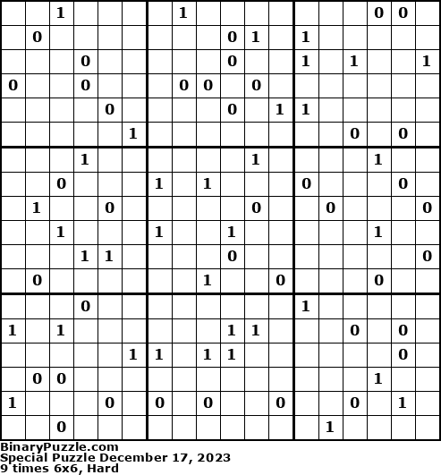 Binary Puzzle